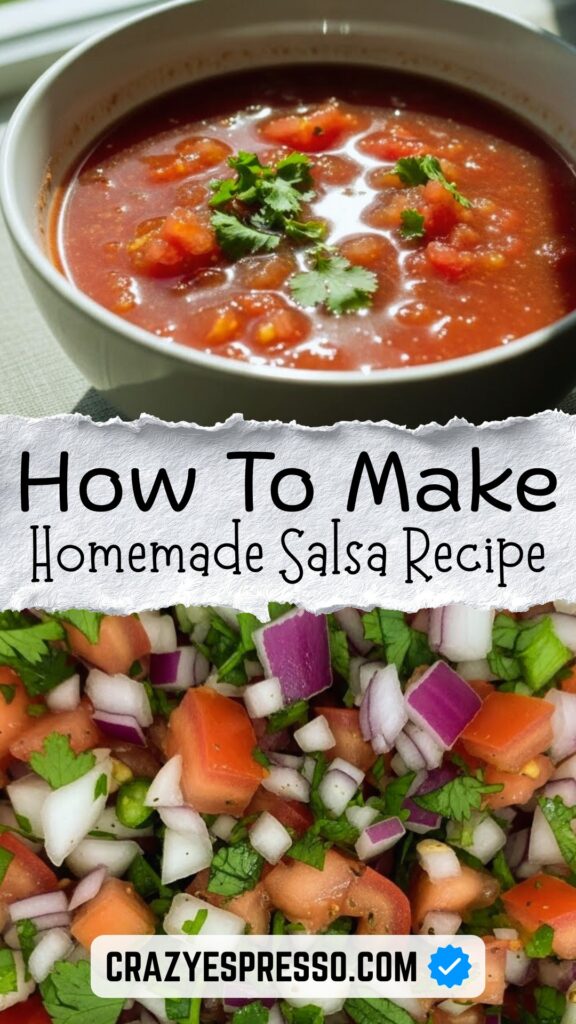 Homemade Salsa Recipe Fresh Tomatoes
