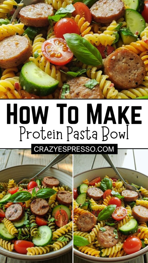 Healthy High-Protein Pasta Salad Recipe