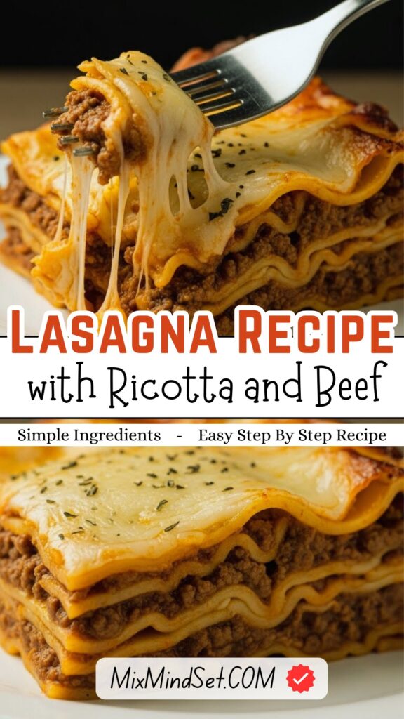 Lasagna Recipe with Ricotta and Beef