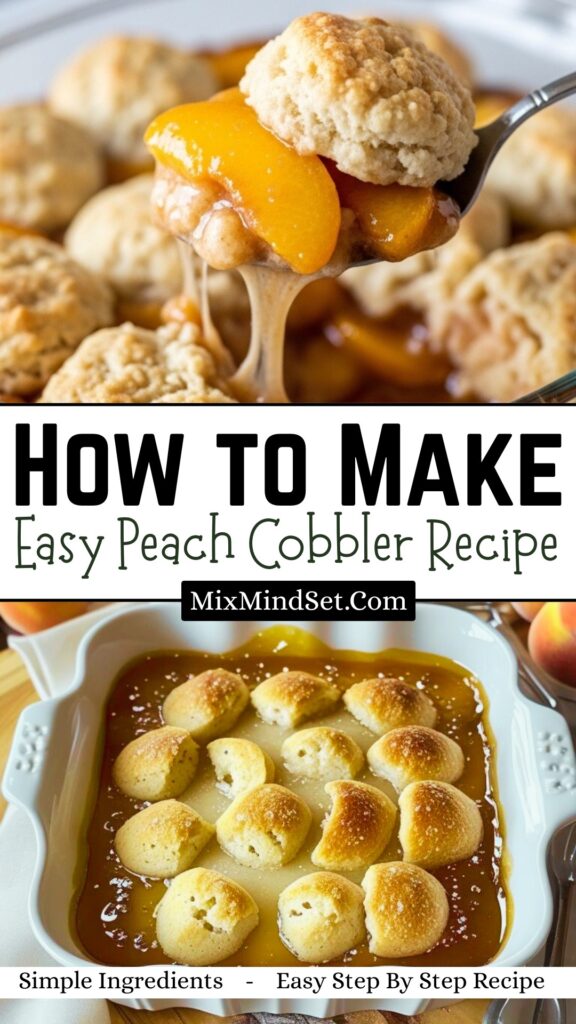 Easy Peach Cobbler Recipe Easy Peach Cobbler Recipe