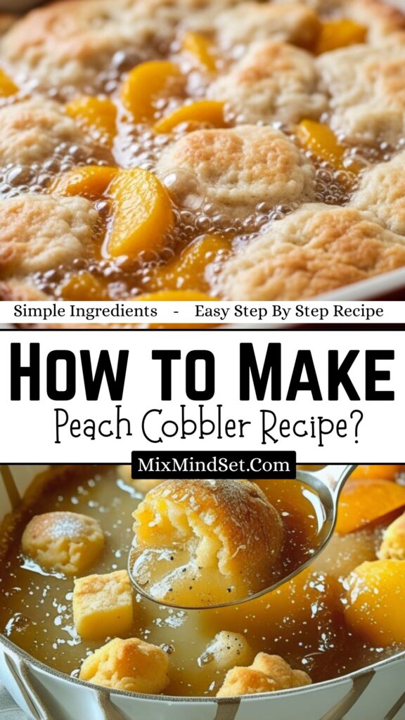 Easy Peach Cobbler Recipe Easy Peach Cobbler Recipe