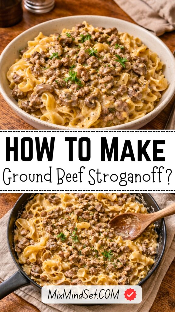 Ground Beef Stroganoff Recipe