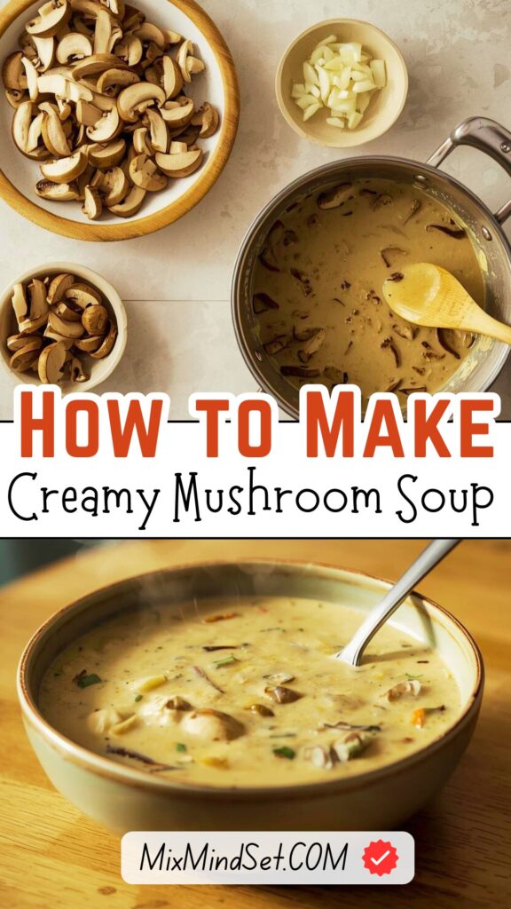 Healthy Creamy Mushroom Soup