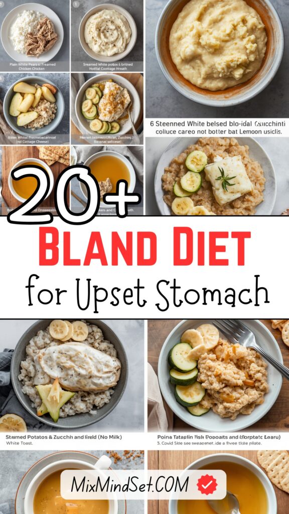 20+ Bland Diet Recipes for Upset Stomach