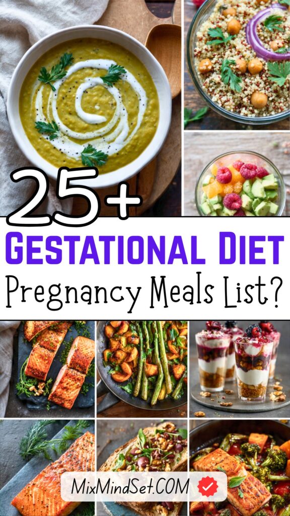 25+ Easy Gestational Diet Pregnancy Meals List