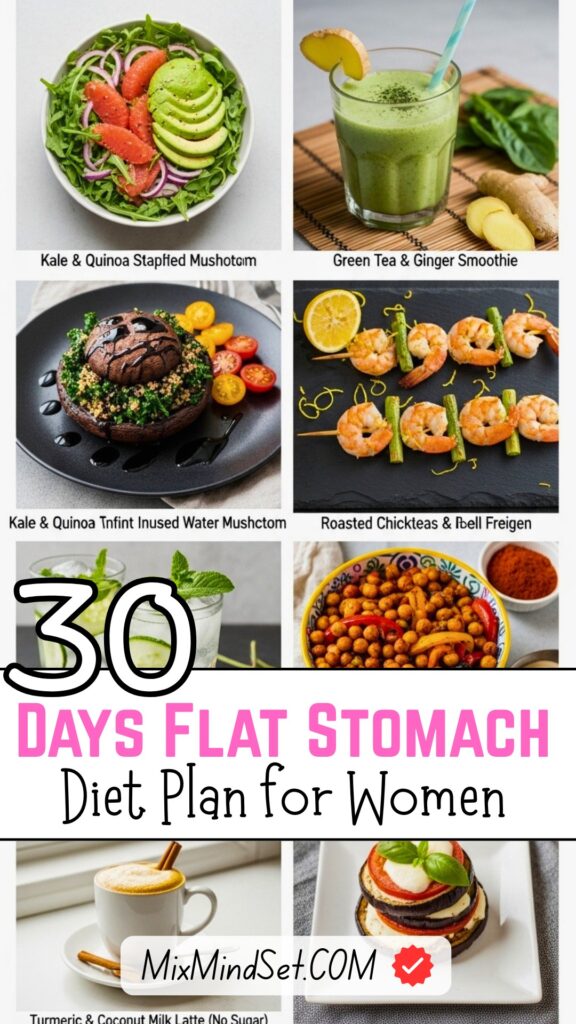 30 Days Flat Stomach Diet Plan for Women