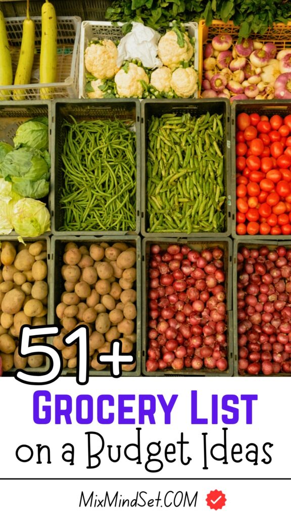 51+ Grocery List on a Budget