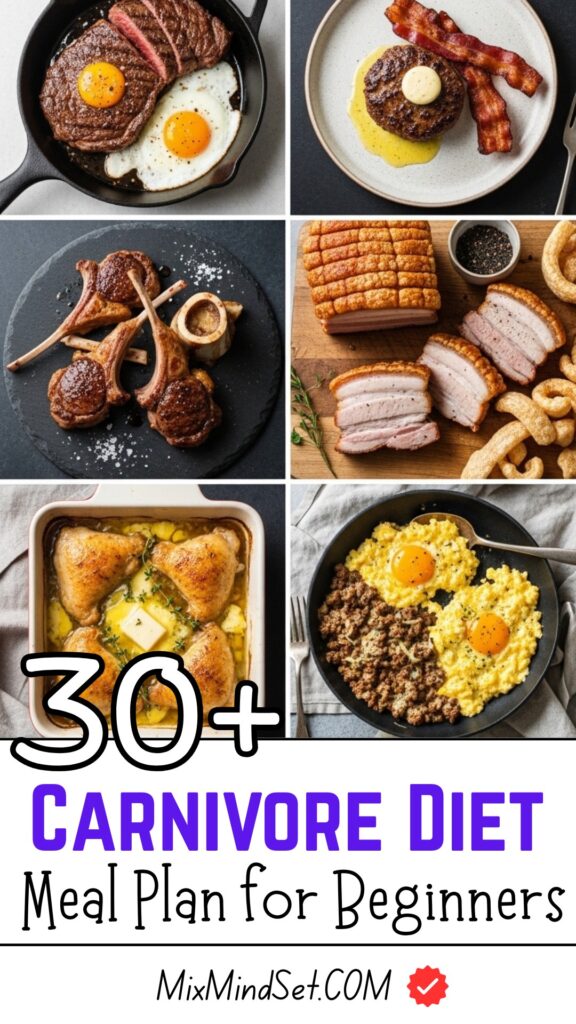 30+ Carnivore Diet Meal Plan for Beginners