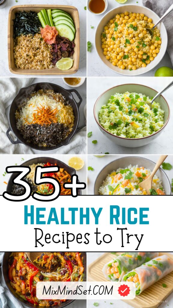 35+ Healthy Rice Recipes