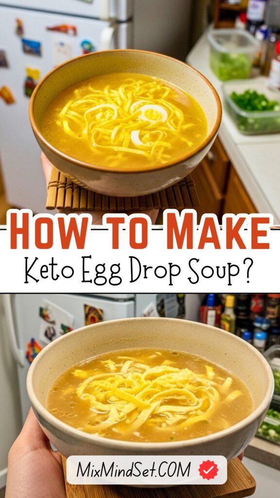 Easy Keto Egg Drop Soup Recipe