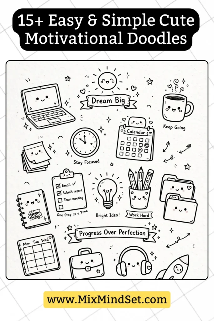 15+ Cute Motivational Doodles