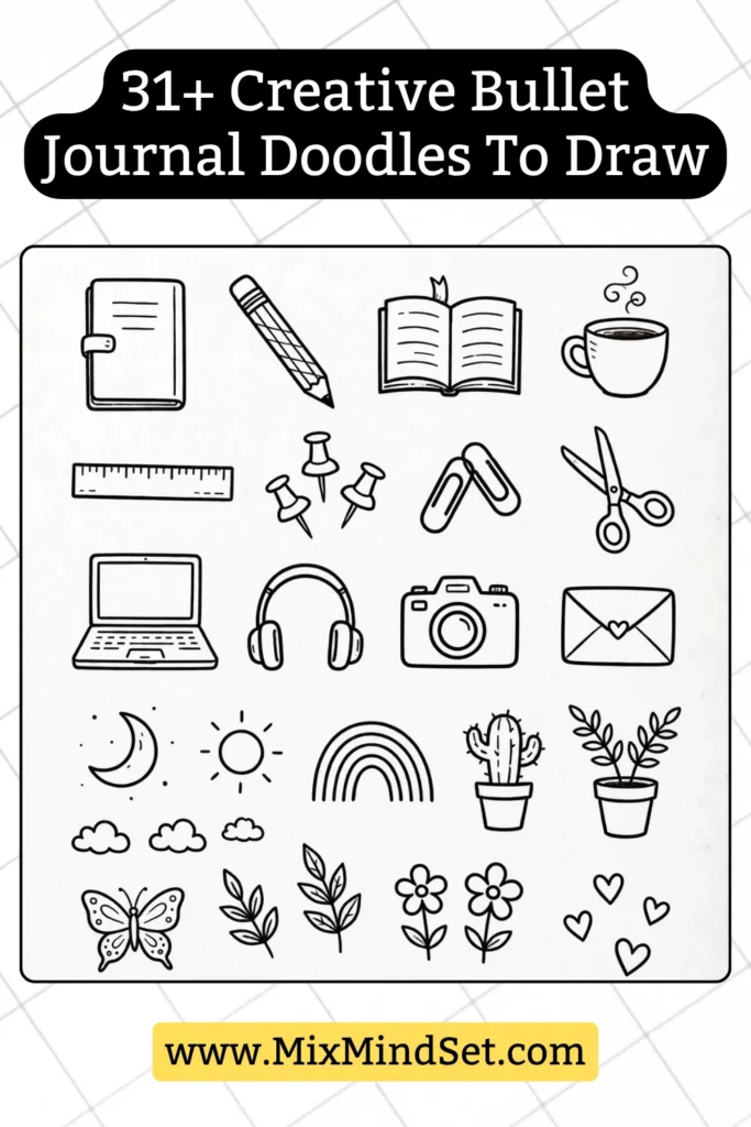 31+ Bullet Journal Doodles Ideas