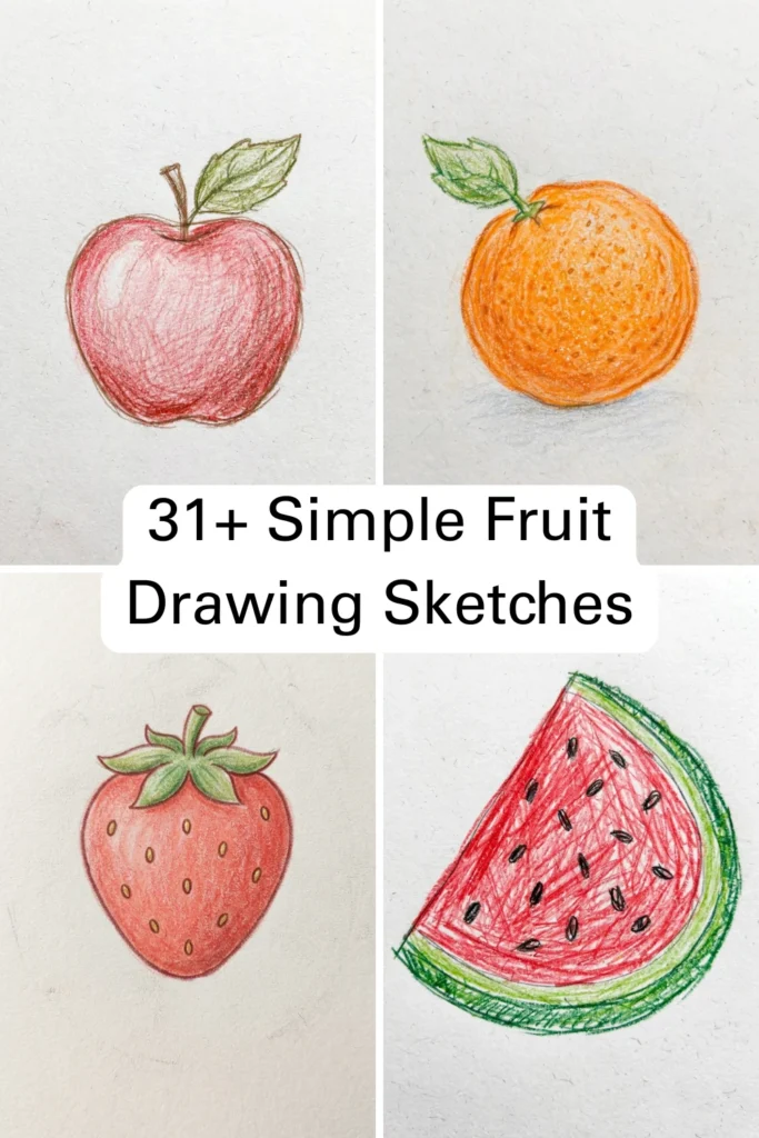 31+ Fruit Drawing Pencil Sketches