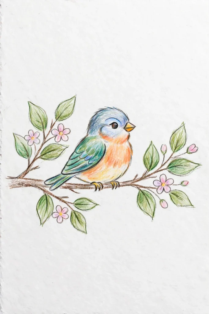 20+ Colour Pencil Drawing Ideas
