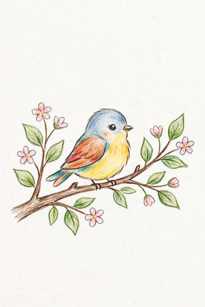 20+ Colour Pencil Drawing Ideas