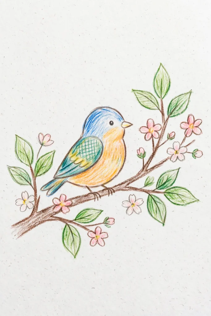 20+ Colour Pencil Drawing Ideas